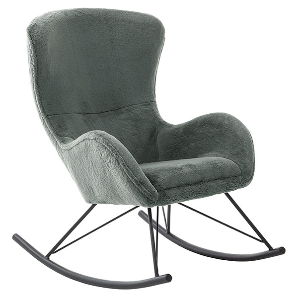 Oriolo Fotel bujany tkanina szaro-zielona